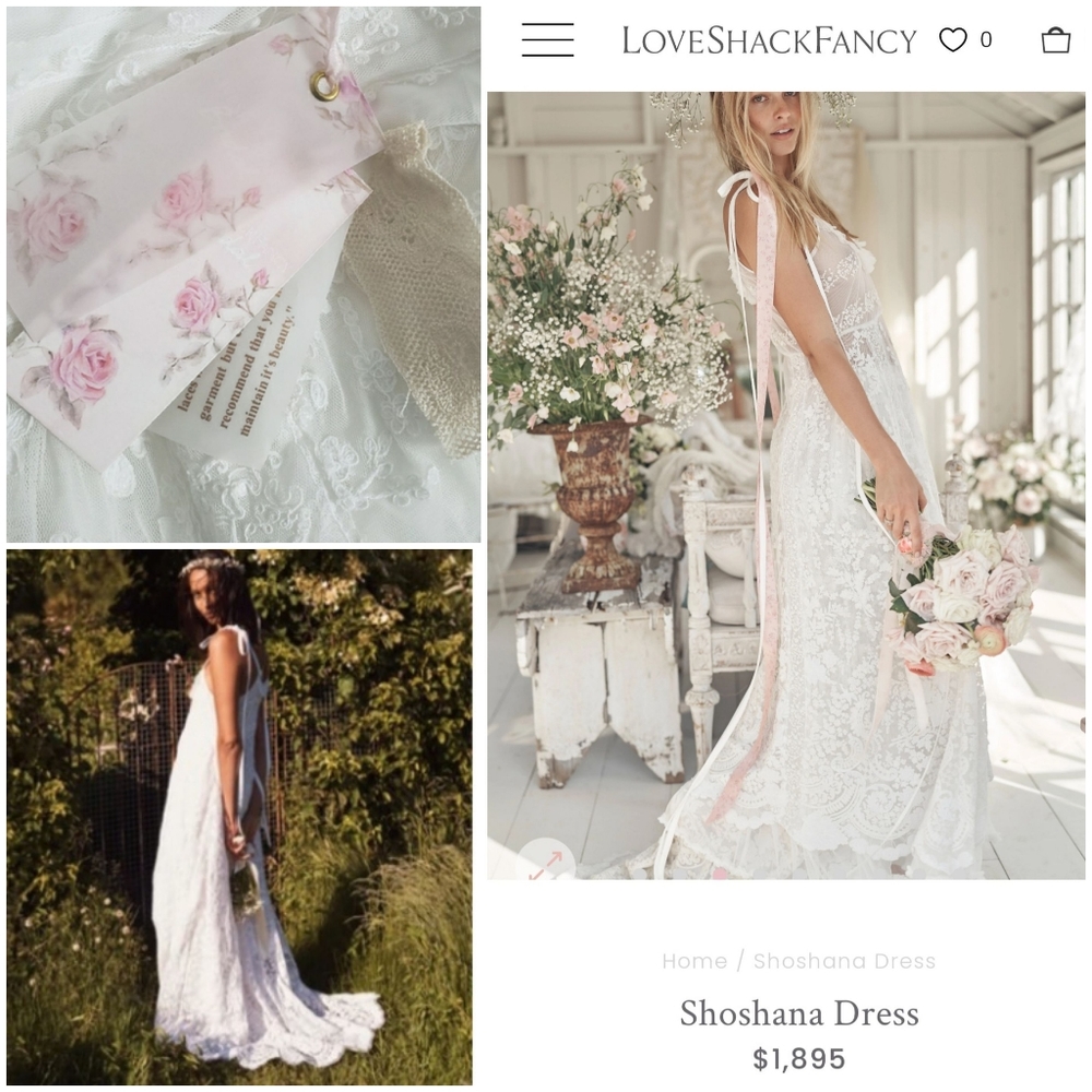 NWT Loveshackfancy Shoshana Wedding Dress 4 Small / Bridal Maxi